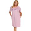 Svetloružová nočná košieľka Lady of flowers