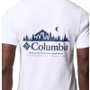 Biele pánske tričko s potlačou na zadnej strane Columbia Rapid Ridge Back Graphic Tee II