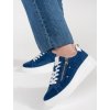 Tmavomodré sneakersy na hrubej podrážke