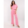 Ružová dámska súprava s krátkym tričkom