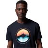 Čierne pánske tričko s potlačou Columbia Path Lake II Graphic Tee
