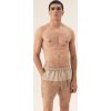 Béžové pánske plavecké šortky Henderson s potlačou