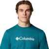 Tyrkysové pánske tričko s krátkym rukávom Columbia CSC Basic Logo SS Tee