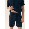Pánske krátke pyžamo so vzorovanými kraťasmi Henderson Core (Veľkosť M, Barva tmavomodrá)