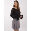 Sivá dámska skladaná sukňa so šortkami