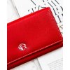 Rovicky červená veľká kožená peňaženka V326