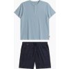 Pánske krátke pyžamo so vzorovanými šortkami Atlantic