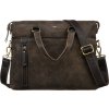 Peterson Tmavohnedá pánska kožená taška na dokumenty a notebook