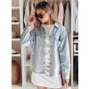 Dámska modrá oversize džínsová bunda BLUEDIVA