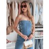 Dámaký džínsový overal s korzetom GORSETTA