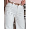 Biele dámske široké nohavice LEGBLISS