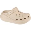 Béžové nazuváky na platforme Crocs Classic Crush Clog