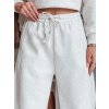 Dámske svetlosivé tepláky so širokými nohavicami