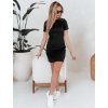 Čierne dámske mini šaty RIBBINA
