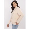Svetlobéžový dámsky vlnený krátky kabát