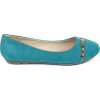 Tyrkysové dámske ploché balerínky