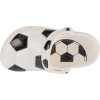 Bielo-čierne detské nazuváky Crocs Classic Soccer Ball Clog Kids
