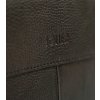 Solier Tmavohnedá pánska elegantná kožená taška na notebook DUNE (Veľkosť ONE SIZE)