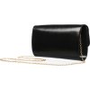 Rovicky Čierna dámska listová kabelka s ozdobným zapínaním