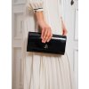 Rovicky Čierna dámska lakovaná listová kabelka