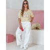 Biele dámske široké tepláky DRESLINA