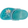 Tyrkysové dievčenské nazuváky Crocs Classic Frozen Elsa Clog Kids