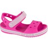 Tmavoružové detské sandále Crocs Bayaband Sandal Kids