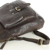 MARCO MAZZINI Tmavohnedý kožený batoh (Veľkosť ONE SIZE)