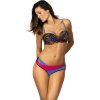 Čierno-modro-malinové bikiny Margaret Nero-Ortensia Blu-Fresia
