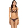 Hnedé vzorované push-up bikiny Havana-78