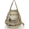 MARCO MAZZINI Béžová shopper bag s prednými vreckami (Veľkosť ONE SIZE)