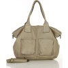 MARCO MAZZINI Béžová shopper bag s prednými vreckami (Veľkosť ONE SIZE)
