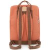 Himawari Oranžovo-hnedý priestranný mestský batoh