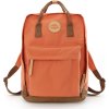 Himawari Oranžovo-hnedý priestranný mestský batoh