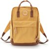 Himawari Žlto-hnedý priestranný mestský batoh