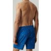 Tmavomodré pánske plavecké šortky so surferskou potlačou Atlantic