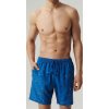 Tmavomodré pánske plavecké šortky so surferskou potlačou Atlantic