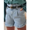 Dámske modré džínsové kraťase SHORT LOVER s opaskom