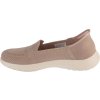 Béžové taupe dámske nazúvacie tenisky Skechers Slip-Ins On The Go Flex - Camellia