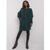 Tmavozelený dámsky kabátik z alpaky (Veľkosť ONE SIZE)