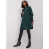 Tmavozelený dámsky kabátik z alpaky (Veľkosť ONE SIZE)