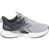 Sivé športové tenisky so zelenými prvkami