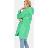 Ľahká zelená prešívaná dámska bunda s kapucňou