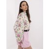 Dámska kvetovaná košeľa s naberanými rukávmi