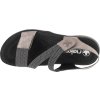 Sivo-čierne dámske sandále s pásikmi Rieker Sandals