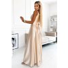 (Veľ. XL) Elegantné zlaté maxi šaty DANIELE