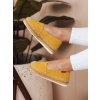 Žlté semišové espadrilky