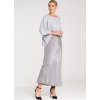 Sivá dámska viskózová sukňa