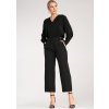 Čierne dámske elegantné rovné nohavice