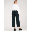 Tmavomodré dámske elegantné rovné nohavice